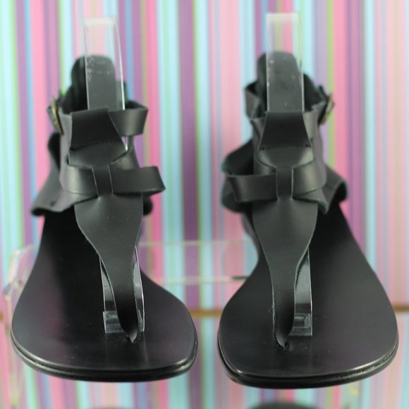 NWOT EMU Black Leather sandals - Picture 8 of 16